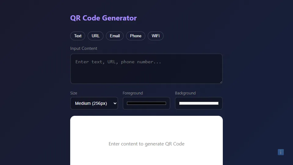 QR Code 生成器 preview