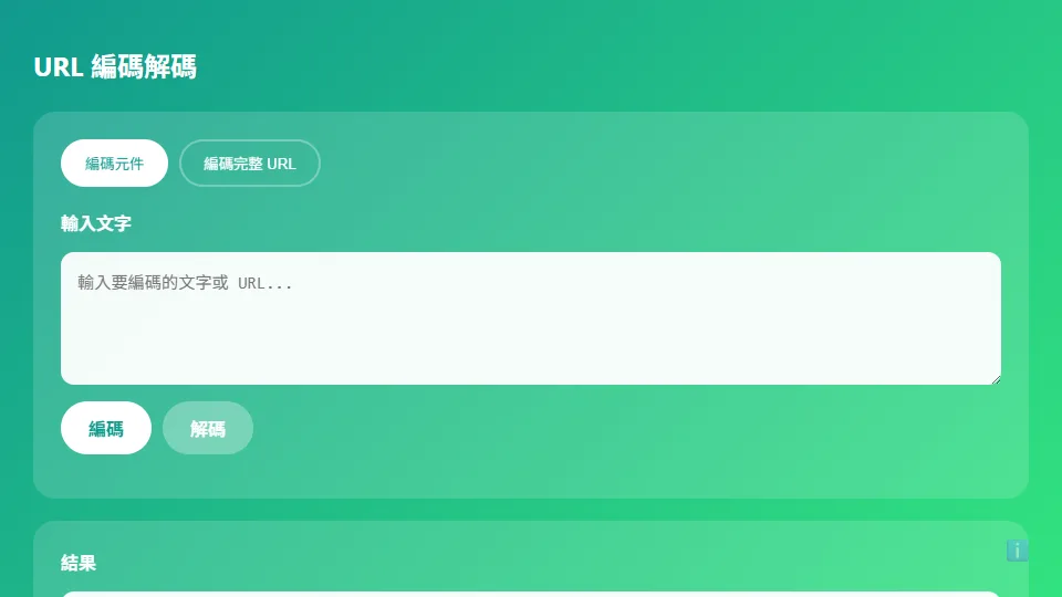 URL 編碼 preview